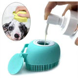 Escova Silicone de Banho Para Pet com Dispensador de Shampoo - My Gift 4U