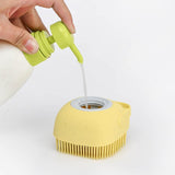 Escova Silicone de Banho Para Pet com Dispensador de Shampoo - My Gift 4U